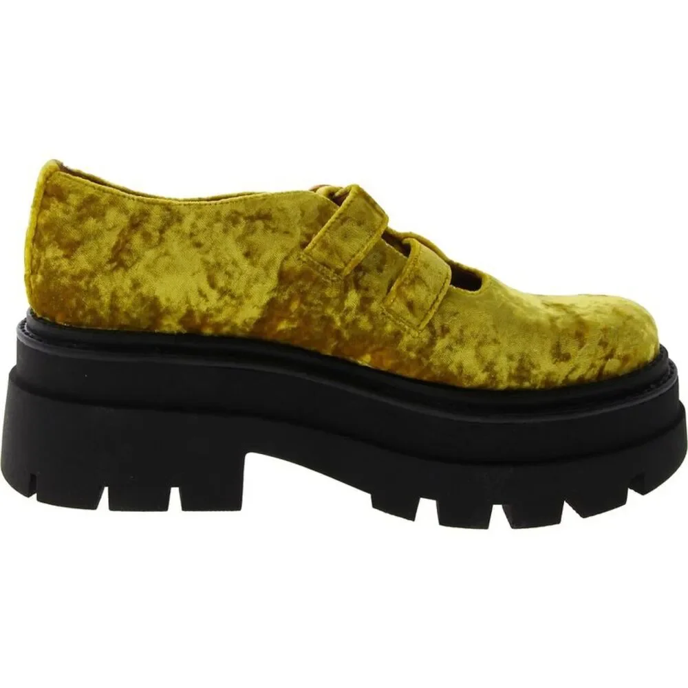 Circus by Sam Edelman Olive Green Velvet Platform Mary Jane
